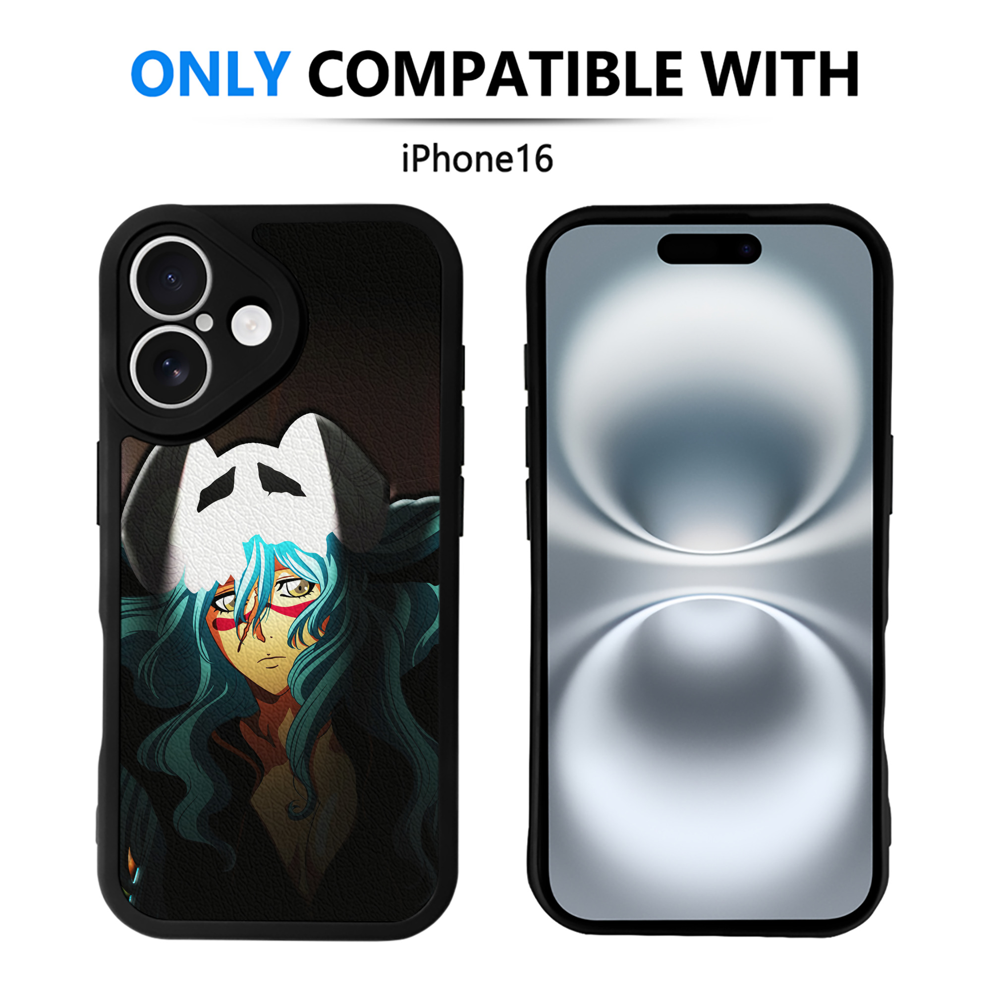 （画像用） ブリーチ BLEACH 【iPhone 16シリーズ対応】シリコンスマホケース（レザー調） 材質：シリコン